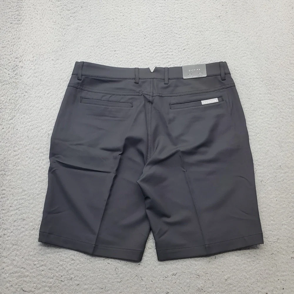 Dunning Golf Shorts Mens 34 Black Player Fit Woven Performance Stretch D7S22H623